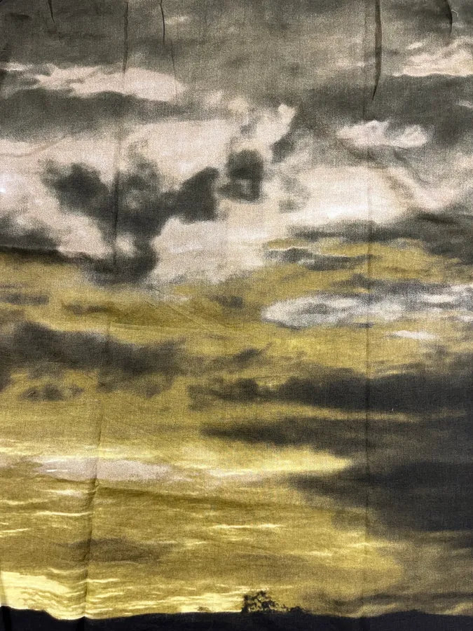 2000S Cavalli Apocalyptic Sunset Brown Faded Shirt WQhTHSf 6