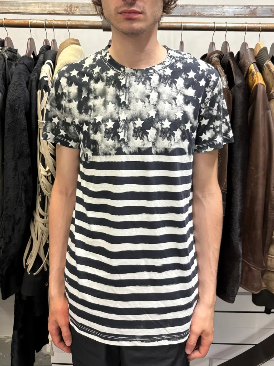 SS2018 Balmain Black & White Contemporary Flag Tee-Shirt IlgZpLE 1