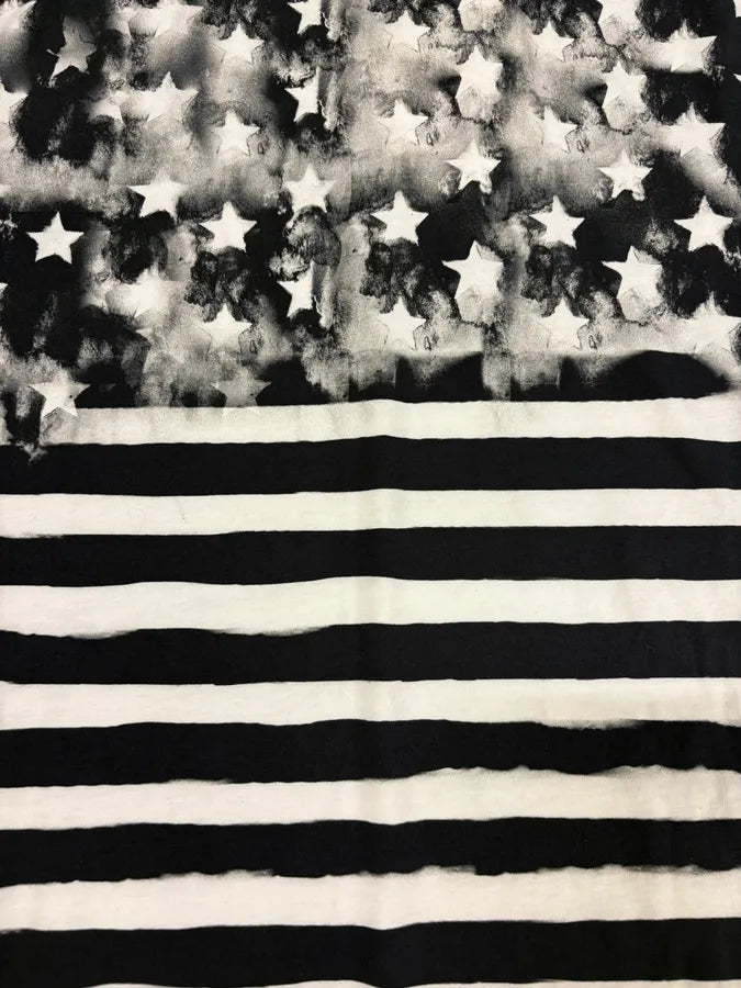 SS2018 Balmain Black & White Contemporary Flag Tee-Shirt IlgZpLE 6