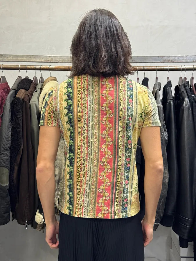 2000s Robero Cavalli Paper Paint T-Shirt BFFKGnu 1