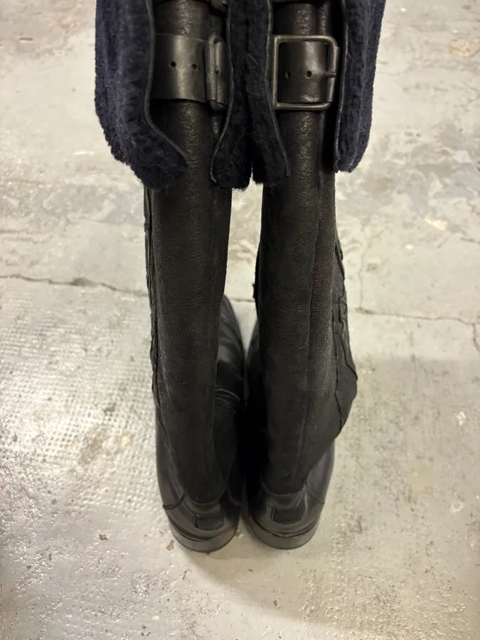 Marithé + François Girbaud Black Signature Ankle Leather Boots TsrDvov 4
