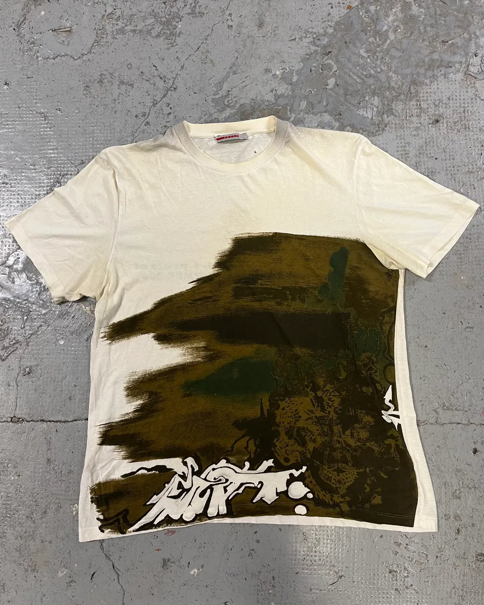 SS2007 Prada Military Inauguration Tee-Shirt (S/M) QvehfxJ 0