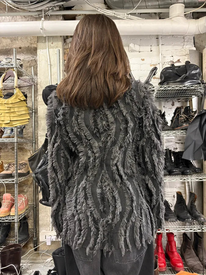 2000s Cavalli Black Feather Suit Jacket (S/M) zLwTjFC 2