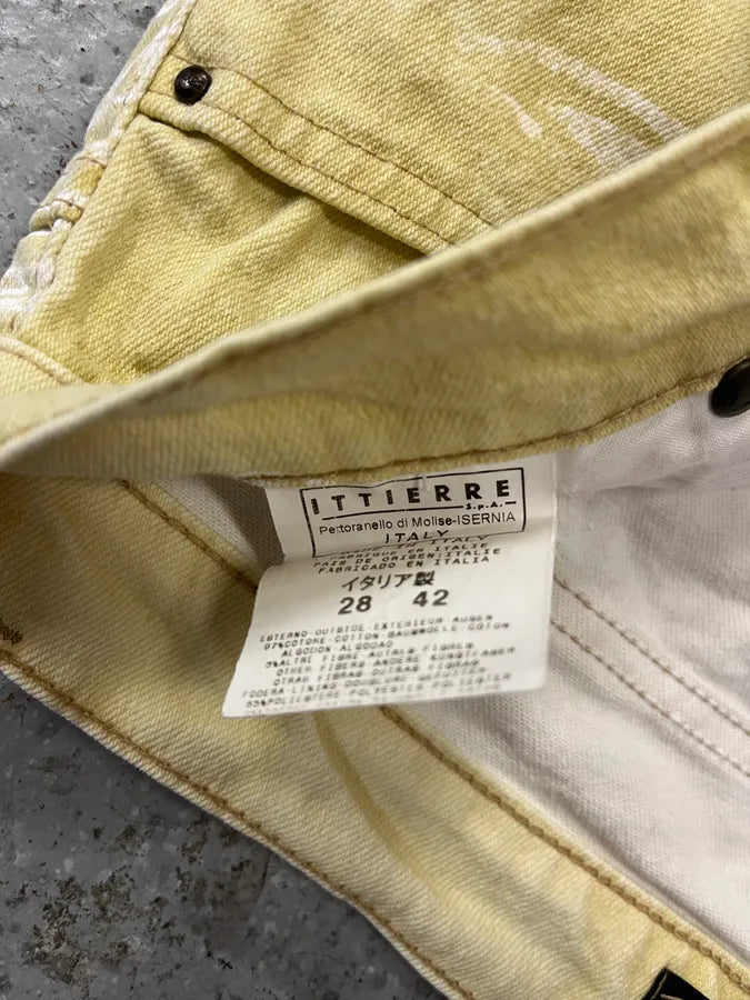 AW2003 Cavalli Light Yellow Astro World Tribal Pants (S) lbmyxIf 9