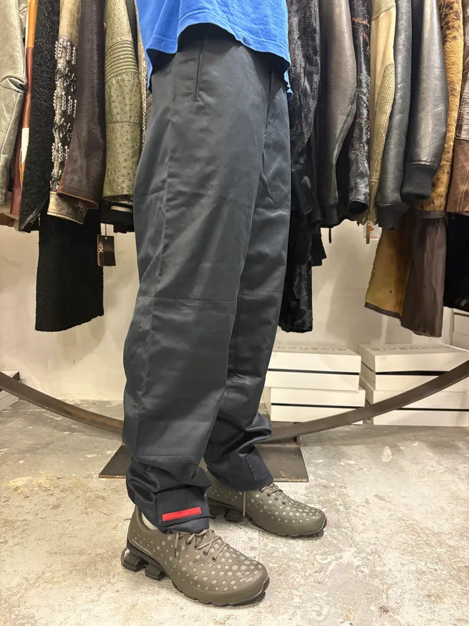 2000s Prada Linea Rossa Padded Nylon Navy Pants (M) rapQDmD 2