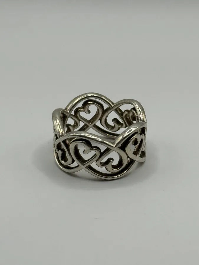 Tiffany & Co. Love Hearts Silver 925 Ring (OS) BRMIAQi 2
