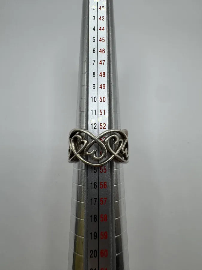 Tiffany & Co. Love Hearts Silver 925 Ring (OS) BRMIAQi 6
