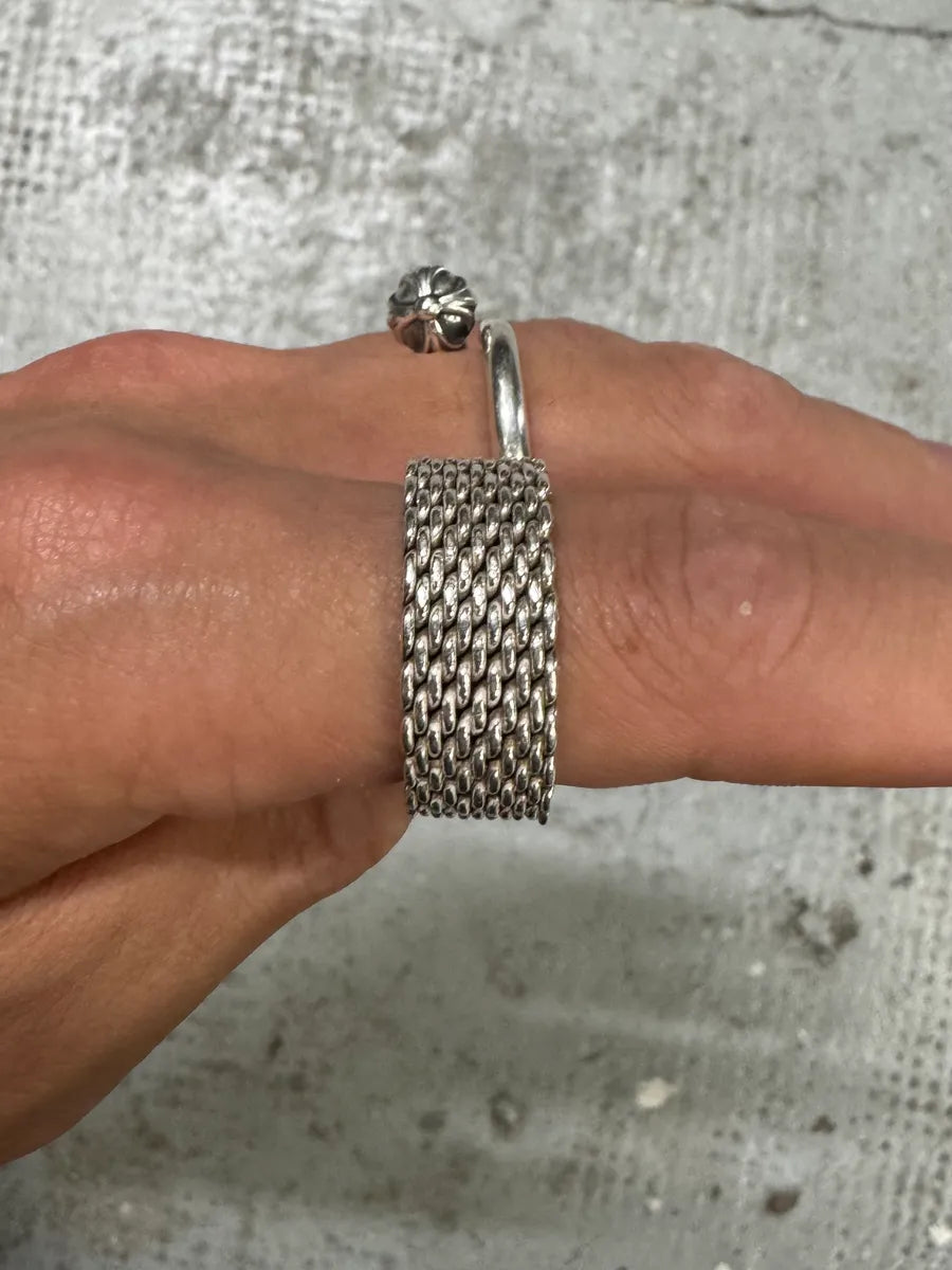 Tiffany & Co. Somerset Mesh Silver 925 Ring (OS) KAKuWwd 4