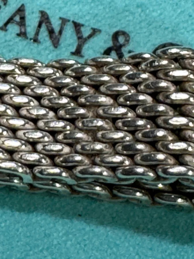Tiffany & Co. Somerset Mesh Silver 925 Ring (OS) KAKuWwd 6