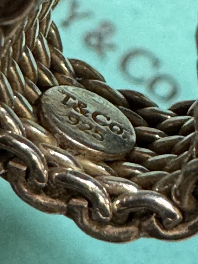 Tiffany & Co. Somerset Mesh Silver 925 Ring KAKuWwd 7