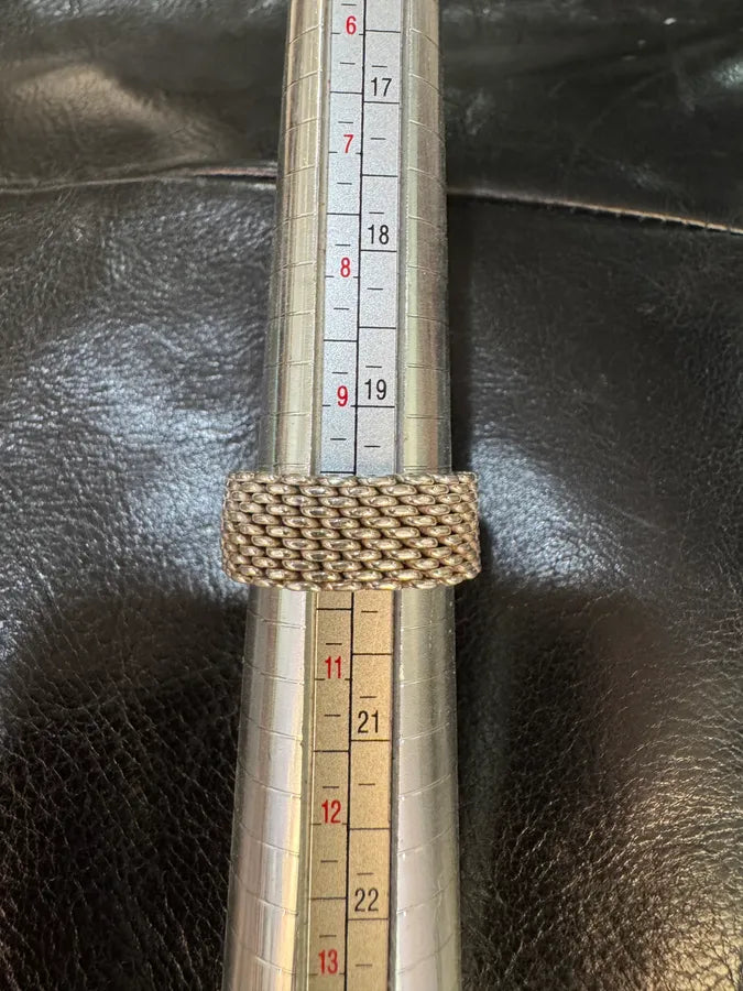 Tiffany & Co. Somerset Mesh Silver 925 Ring (OS) KAKuWwd 8