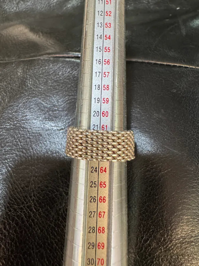 Tiffany & Co. Somerset Mesh Silver 925 Ring KAKuWwd 9