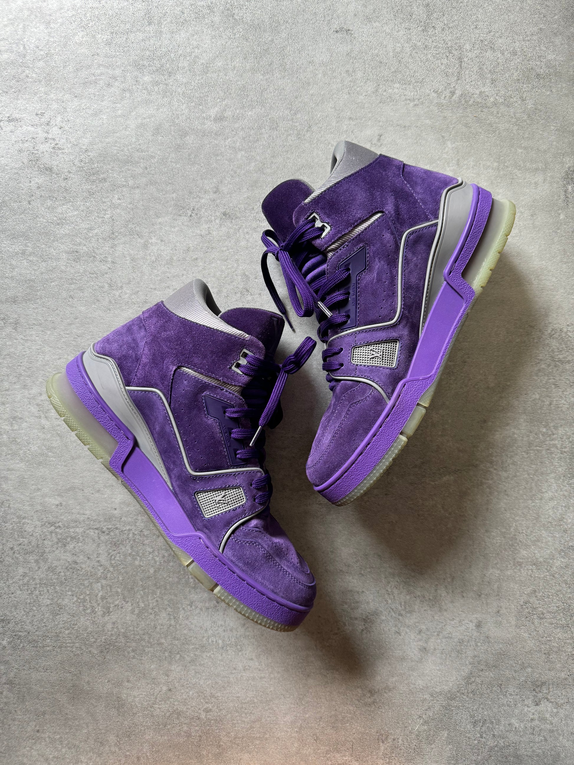 Louis Vuitton Purple High Trainer Shoes (40) - 2