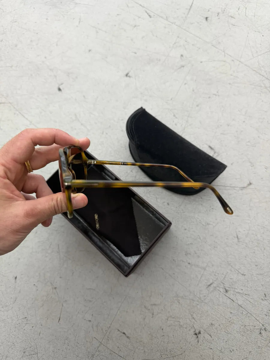 Tom Ford Brown Plastic Oversized Sunglasses ibpnuAG 10