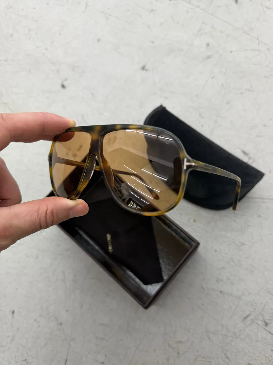 Tom Ford Brown Plastic Oversized Sunglasses ibpnuAG 11