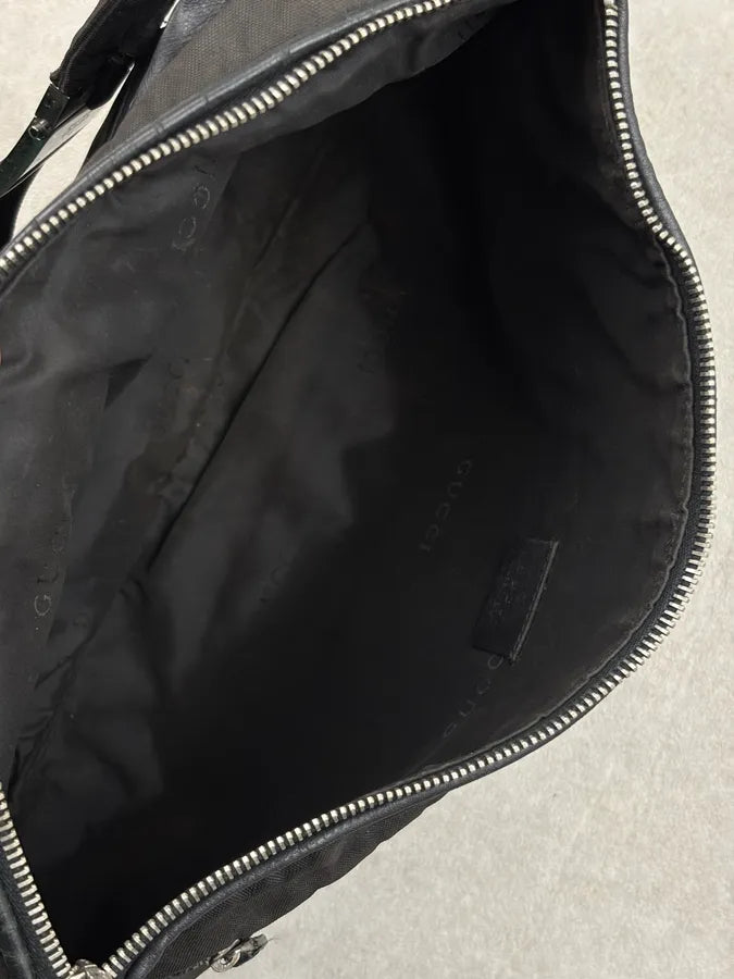 2000s Gucci Black Leather Multi-Pocket Crossbody Bag by Tom Ford jgDWzMu 10