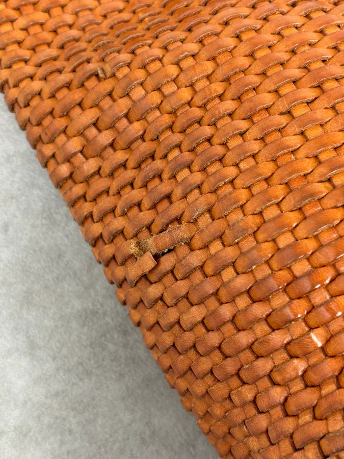 SS2004 Gucci Cognac Woven Leather Bamboo Handle Hobo Bag by Tom Ford AbDxMMx 12