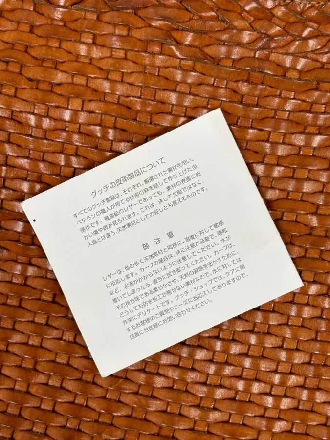 SS2004 Gucci Cognac Woven Leather Bamboo Handle Hobo Bag by Tom Ford AbDxMMx 19