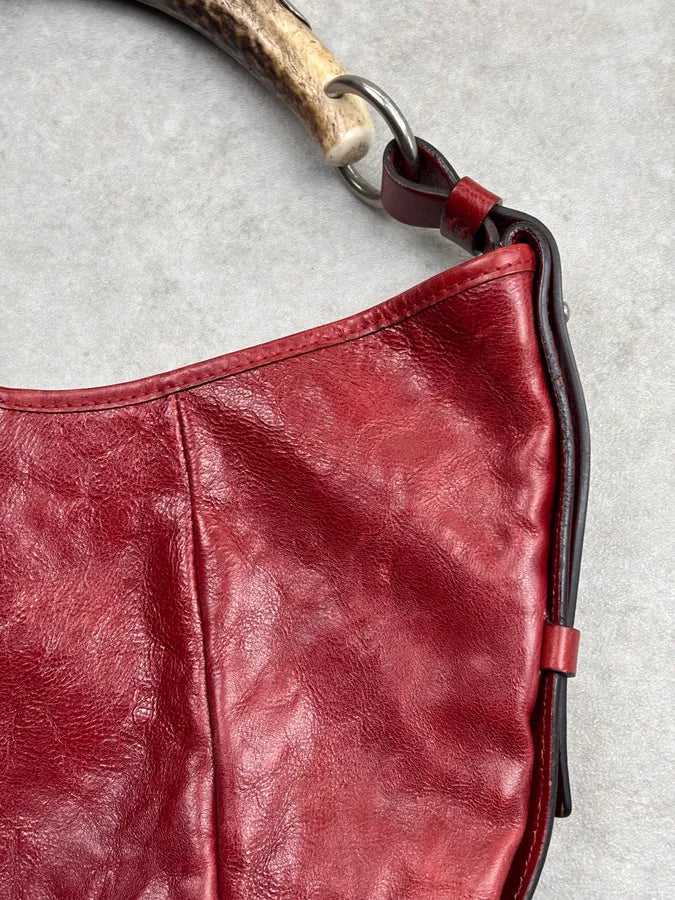 2000s Yves Saint Laurent Bordeaux Leather Mombasa Handle Bag by Tom Ford   WFBmpEy 8