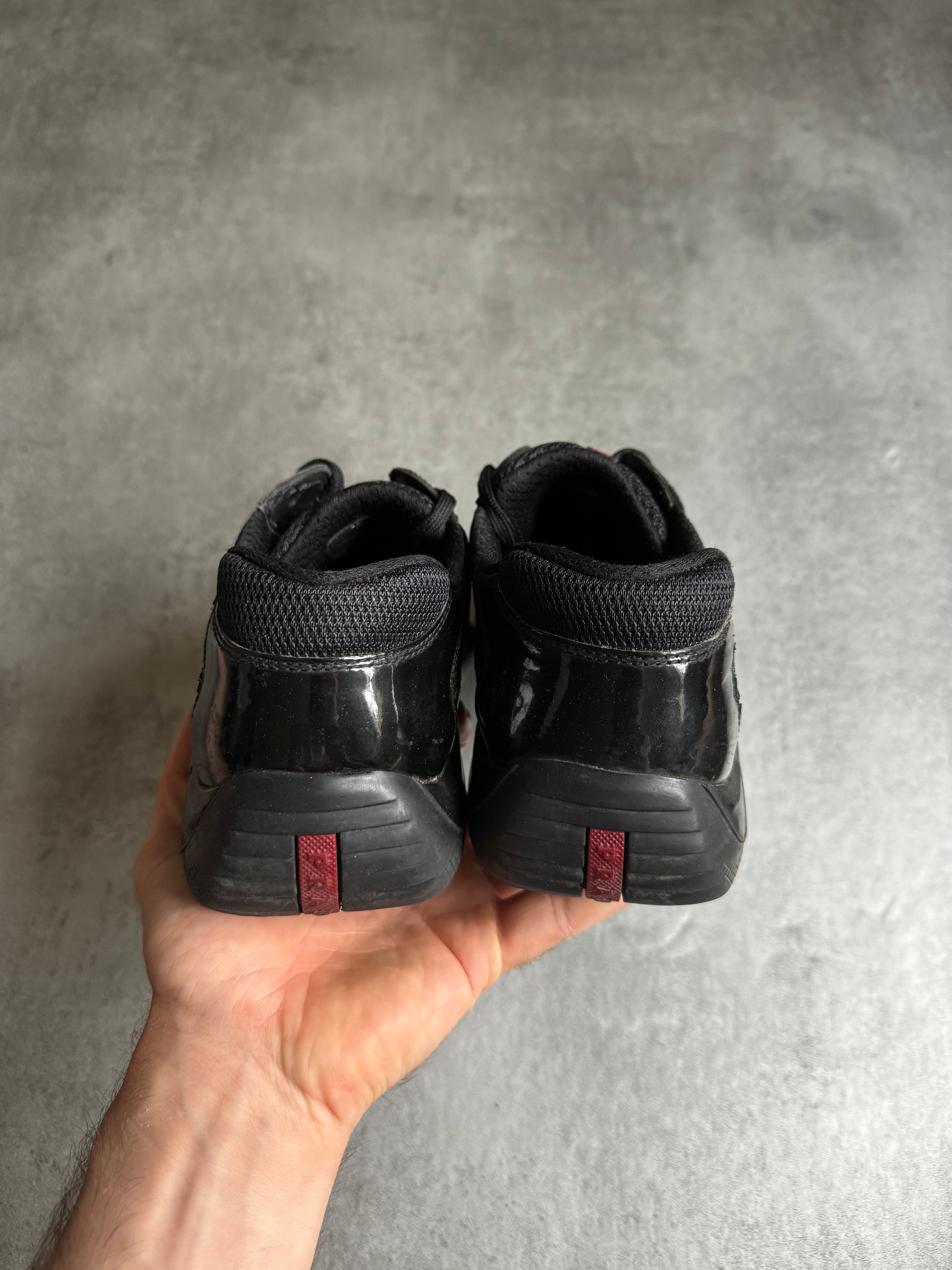 Prada America's Cup Black Satin Leather (44,5) - 3
