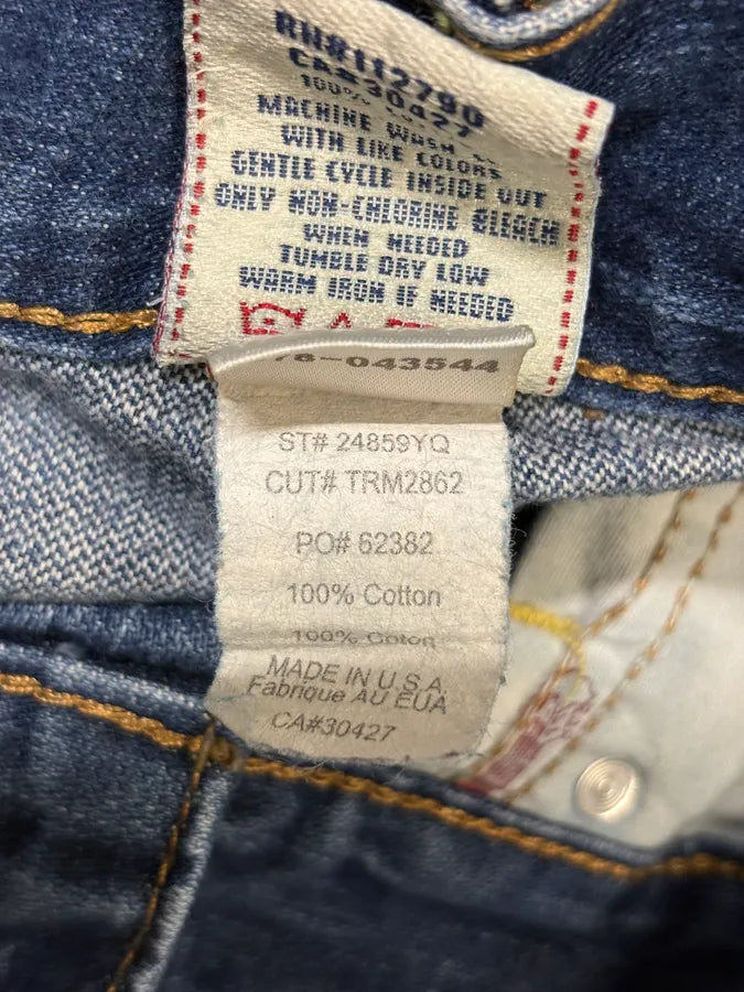 True Religion Blue Studded Denim Jeans yKlSvWB 14