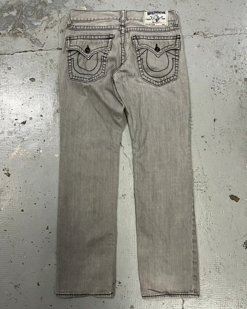 True Religion Grey Denim Jeans nbVbBaE 0