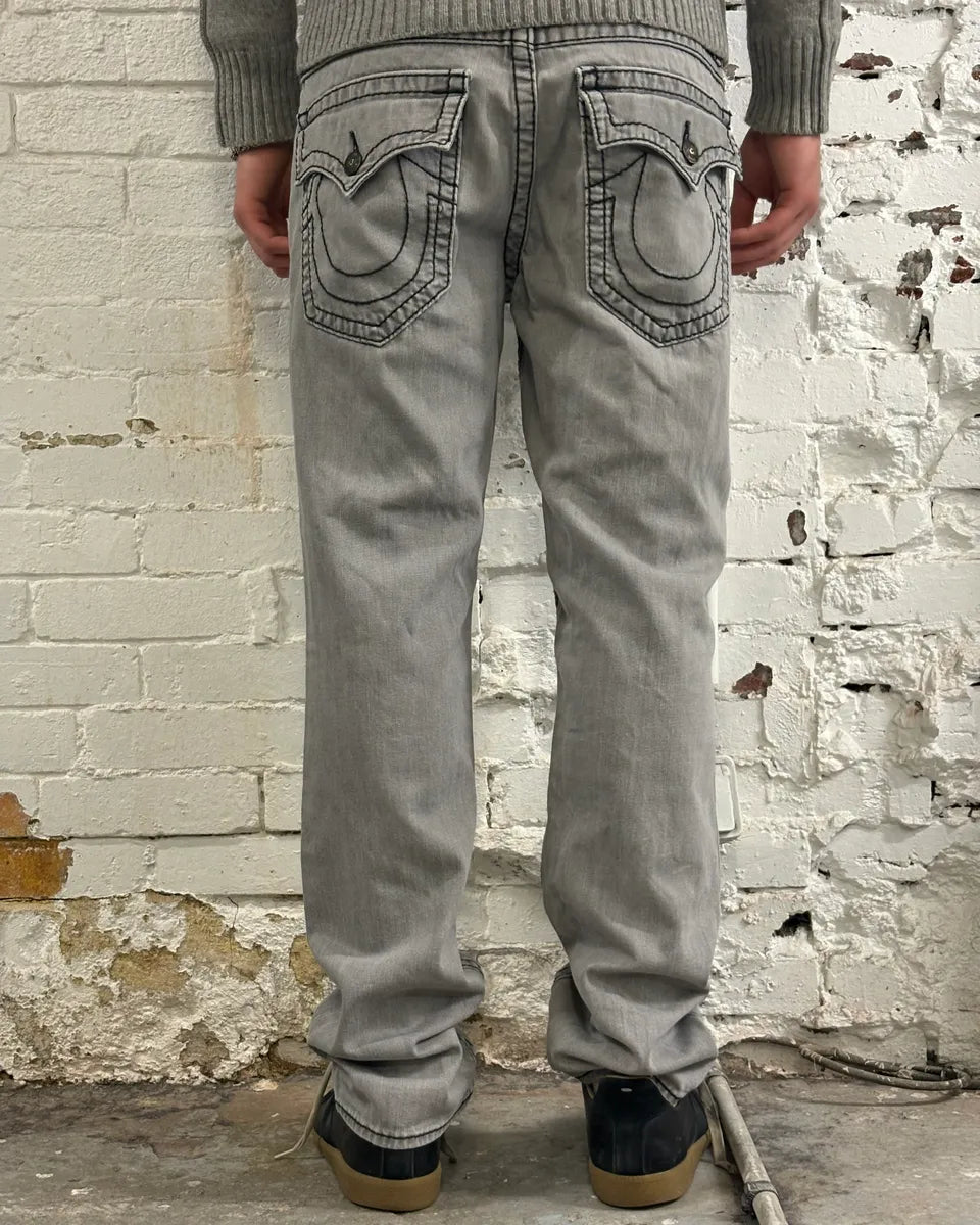 True Religion Grey Denim Jeans nbVbBaE 2