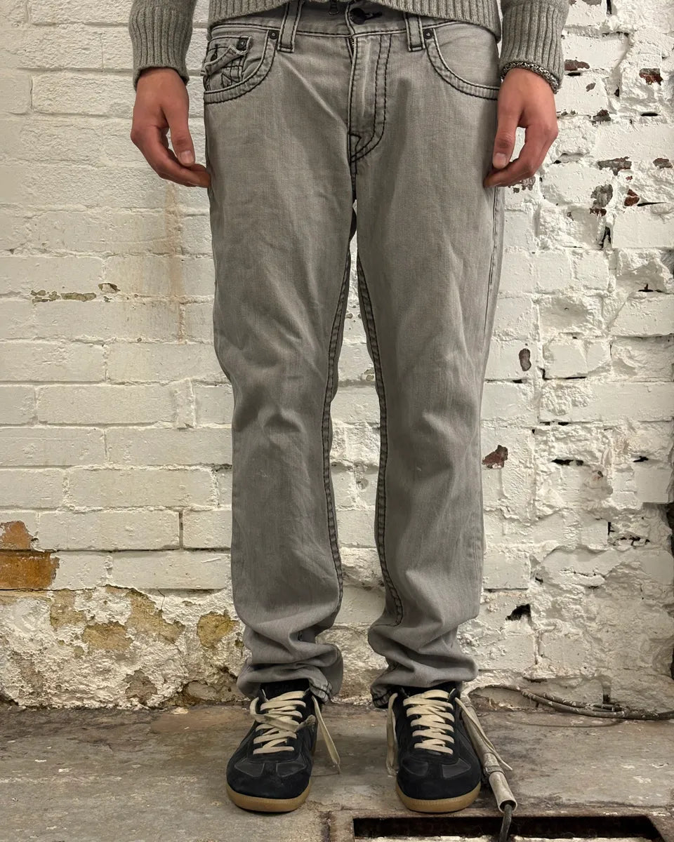 True Religion Grey Denim Jeans nbVbBaE 4