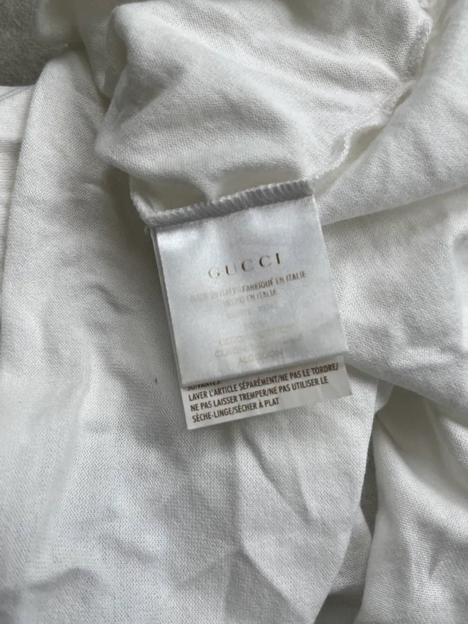 SS2015 Gucci White Signature Striped T-shirt eVbhwQB 6