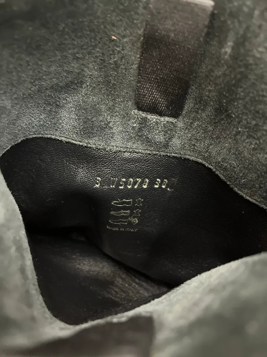 2000s Prada Distressed Black Suede Leather Ankle Boots ttKbsQrl 8