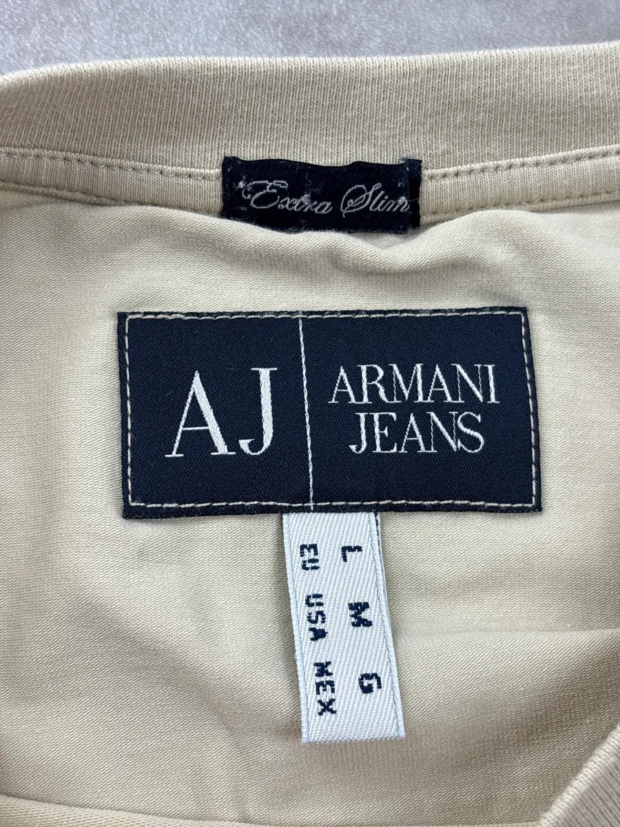 2010s Armani Beige Motorcycle Ride Free T-Shirt tuWOtYzt 9