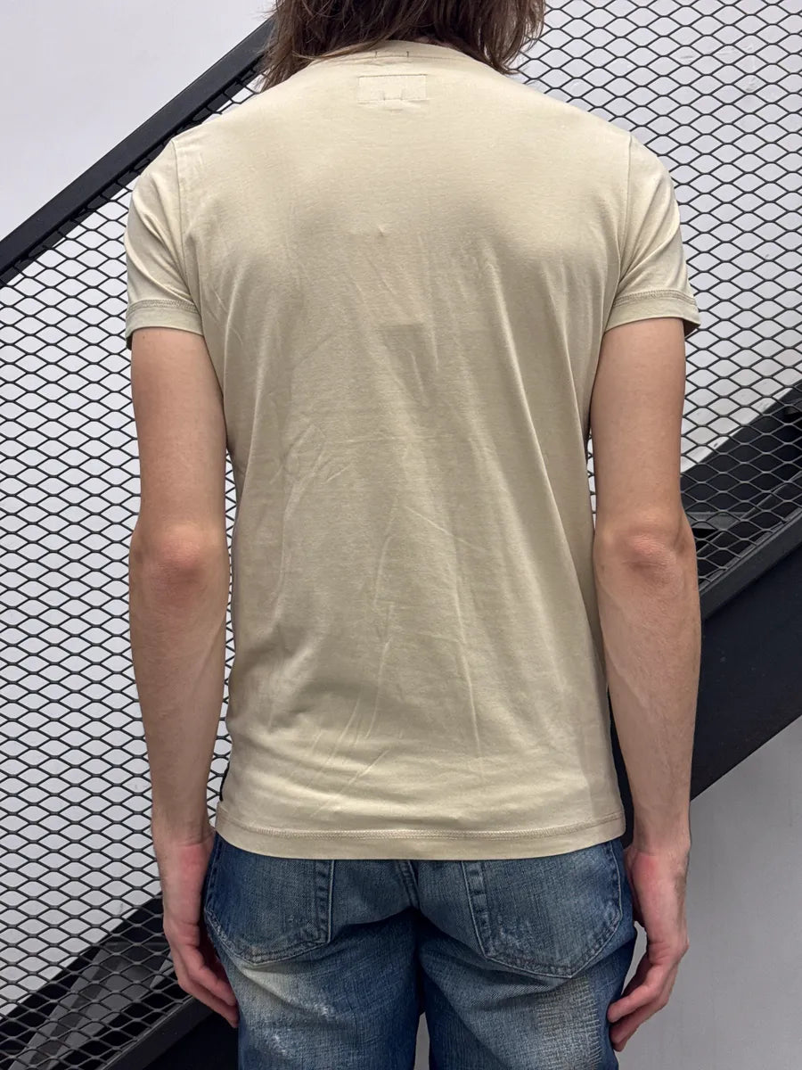 2010s Armani Beige Motorcycle Ride Free T-Shirt tuWOtYzt 2