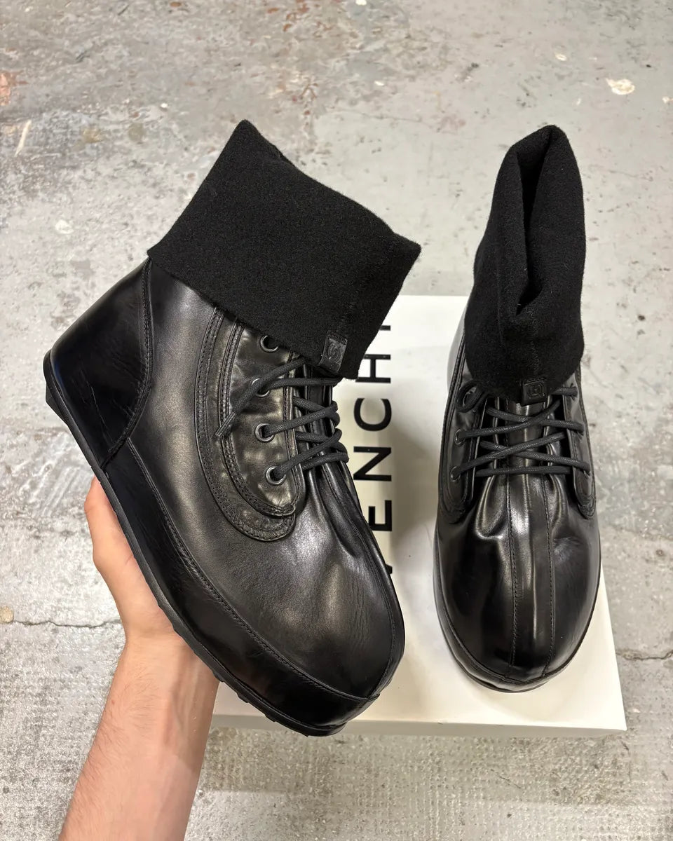 Givenchy (B).STROY Bunny Black Calf Leather Ankle Boots uBJHMfY 0