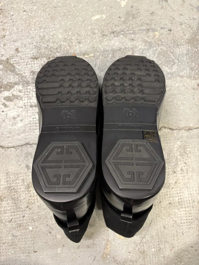 Givenchy (B).STROY Bunny Black Calf Leather Ankle Boots uBJHMfY 7