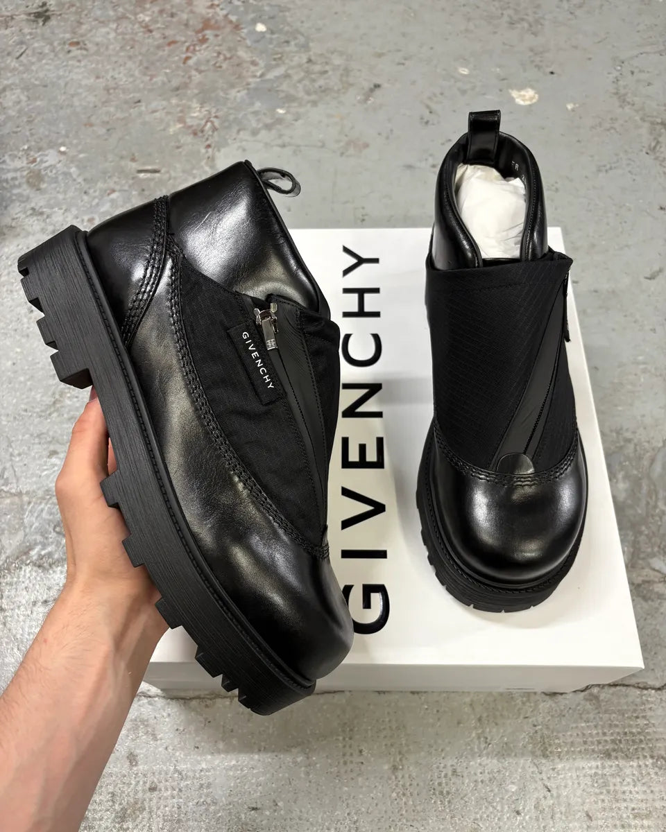 Givenchy Storm Ankle Leather Black Boots WRBNGhf 0
