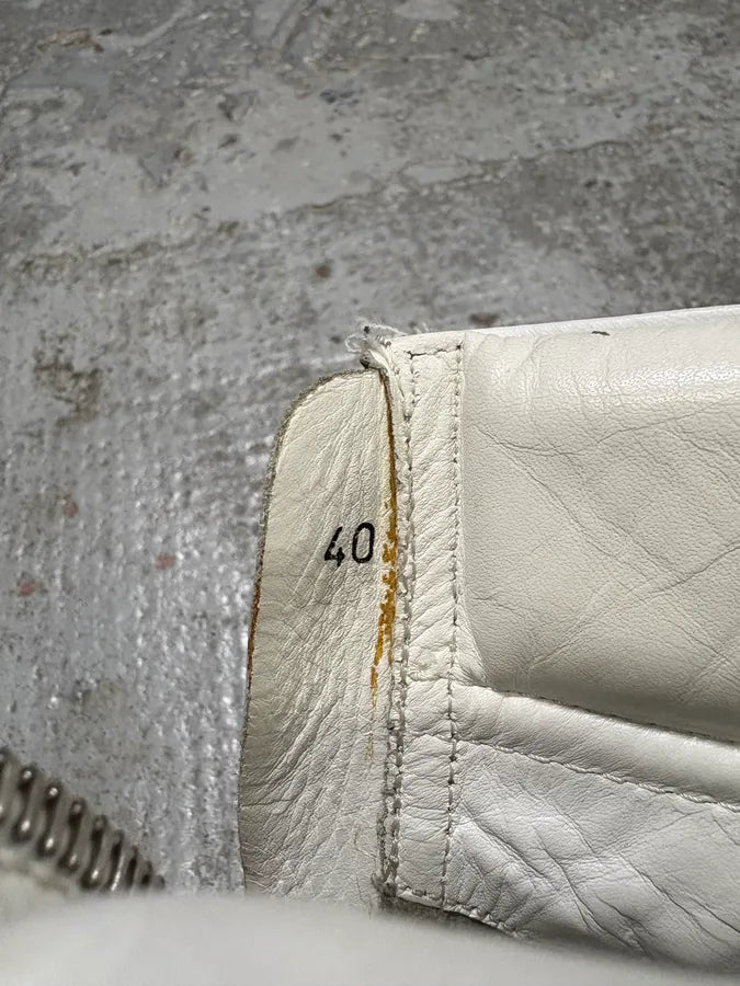 Kris Van Assche Backzip White Leather High Top Sneakers (40.5eu/us7.5) MlNlASC 9