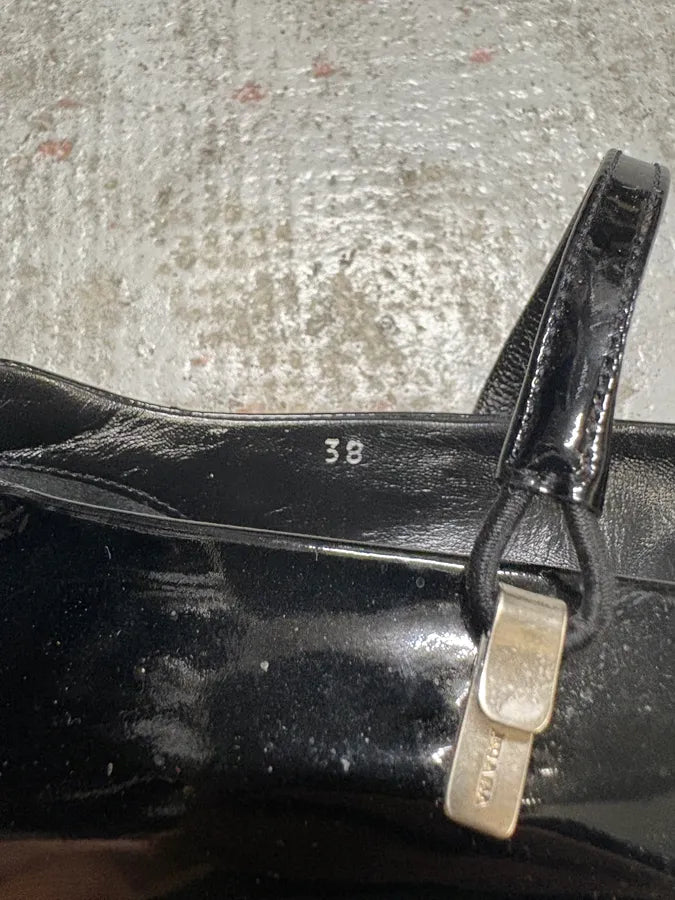 FW2000 Prada Black Pump Shoes (38eu/us5.5) GPsPVme 8