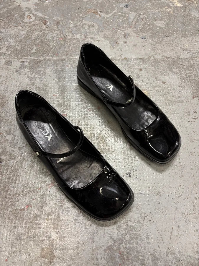FW2000 Prada Black Pump Shoes (38eu/us5.5) GPsPVme 3