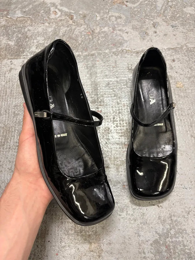 FW2000 Prada Black Pump Shoes (38eu/us5.5) GPsPVme 0