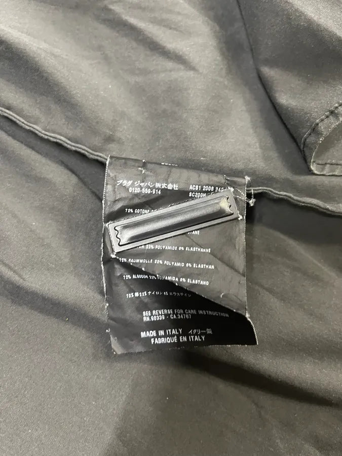 SS2008 Prada Lined Black Grey Shirt NPTLFQw 8