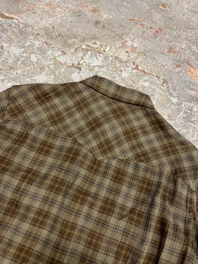 2000s Prada Green Checked Shirt XyQtrnE 6