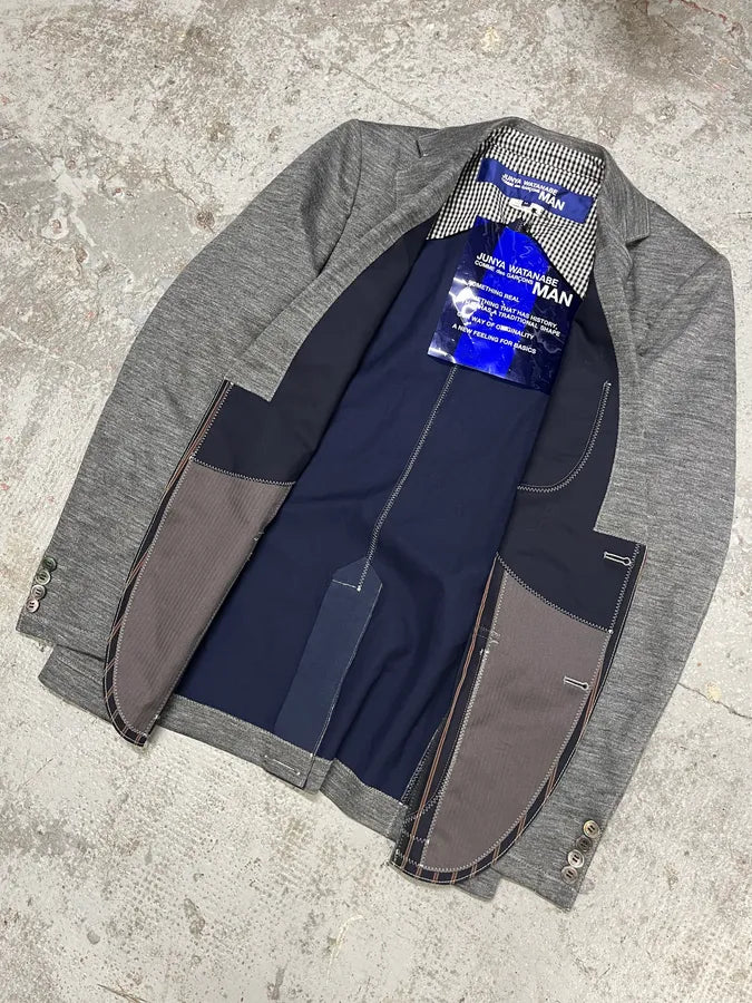 Junya Watanabe Comme des Garçons Grey Blazer Jacket (S/M) kmhFoaR 4