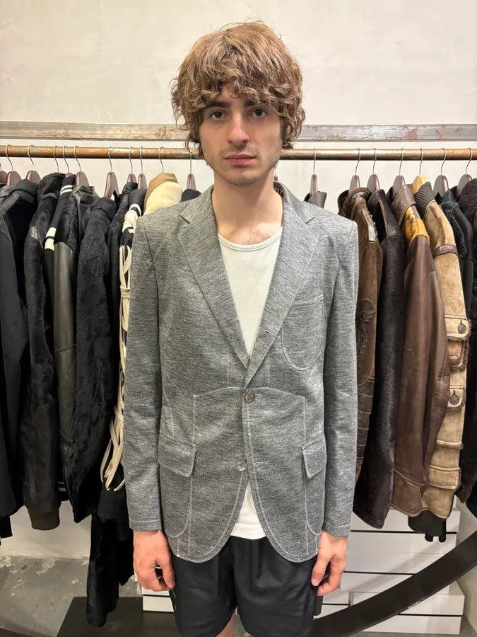 Junya Watanabe Comme des Garçons Grey Blazer Jacket kmhFoaR 1