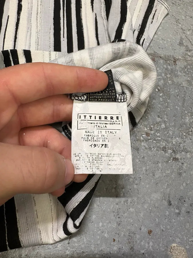 2000s Cavalli Elevation Piano Black & White Tank Top (S) vTMrDtA 7