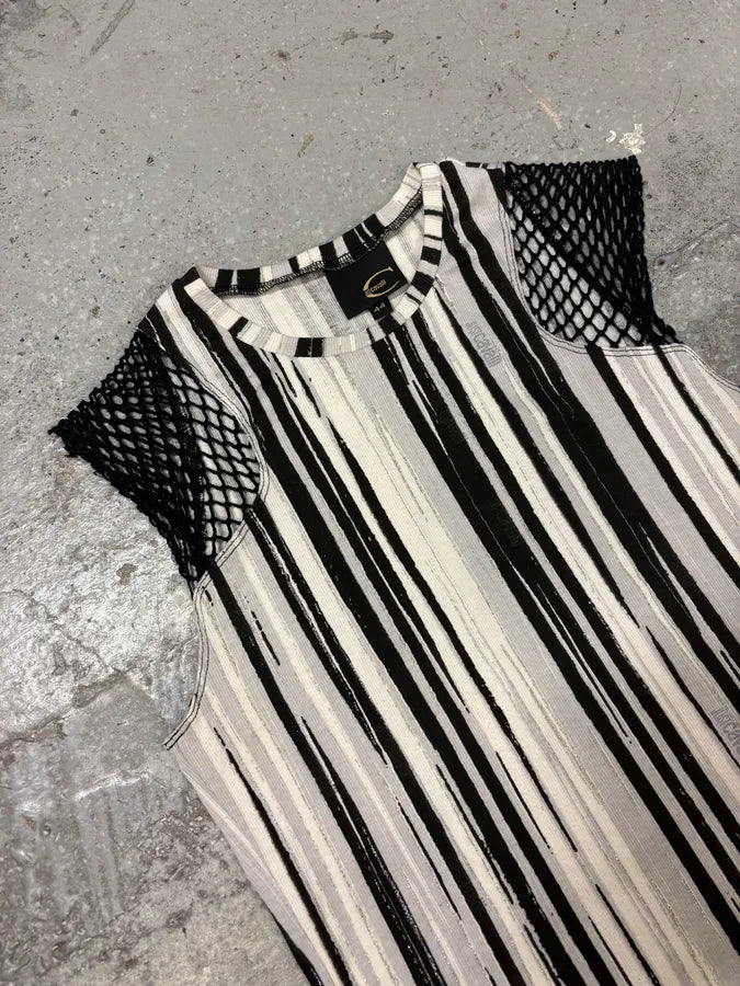 2000s Cavalli Elevation Piano Black & White Tank Top (S) vTMrDtA 1