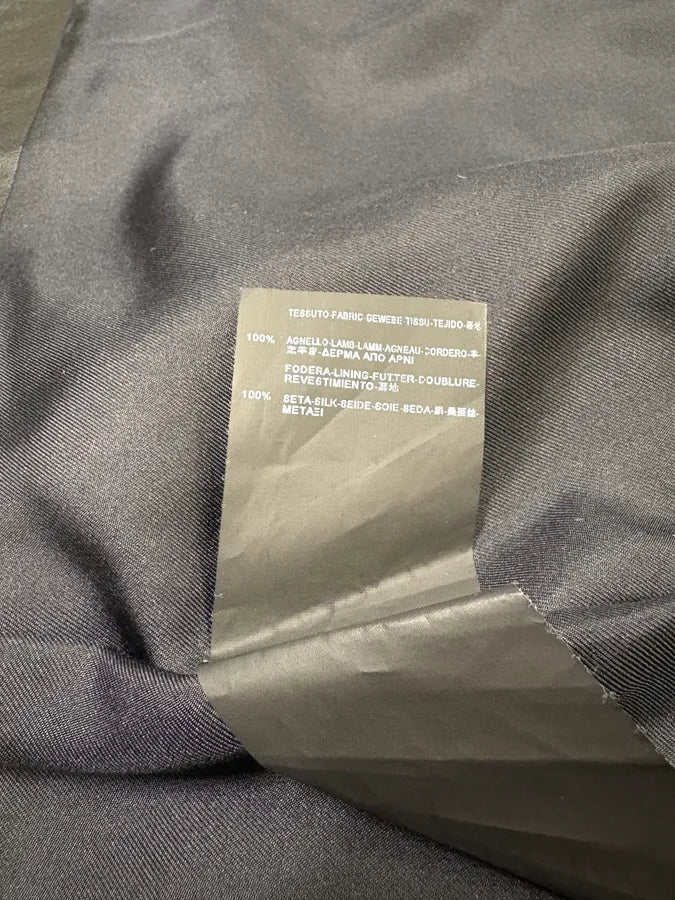 SS2013 Saint Laurent Black Zip Rock Leather Skirt JfQozkj 8