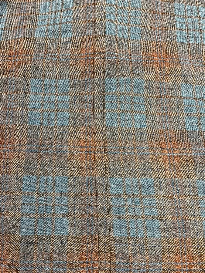 Dries Van Noten Orange & Blue Plaid Button Up Overshirt jxwgRGM 7