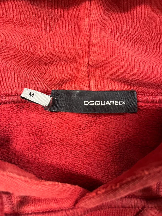 FW2005 Dsquared2 Happy Jesus Red Hoodie btsOdXY 7