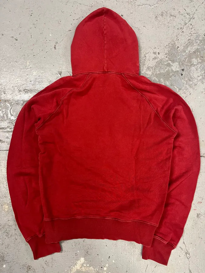FW2005 Dsquared2 Happy Jesus Red Hoodie btsOdXY 4