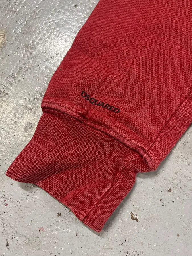 FW2005 Dsquared2 Happy Jesus Red Hoodie btsOdXY 6